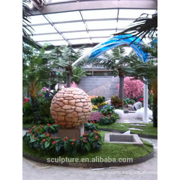 Modern indoor decoration stainless steel ball sculpture